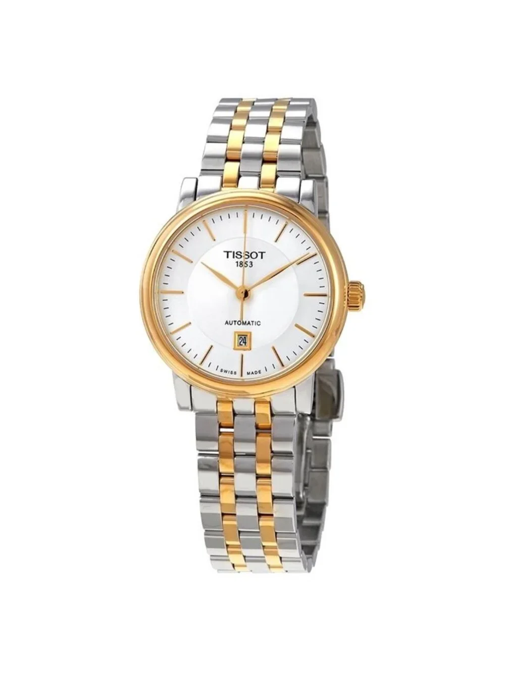 NWT Tissot Carson Automatic Silver Dial Ladies Watch